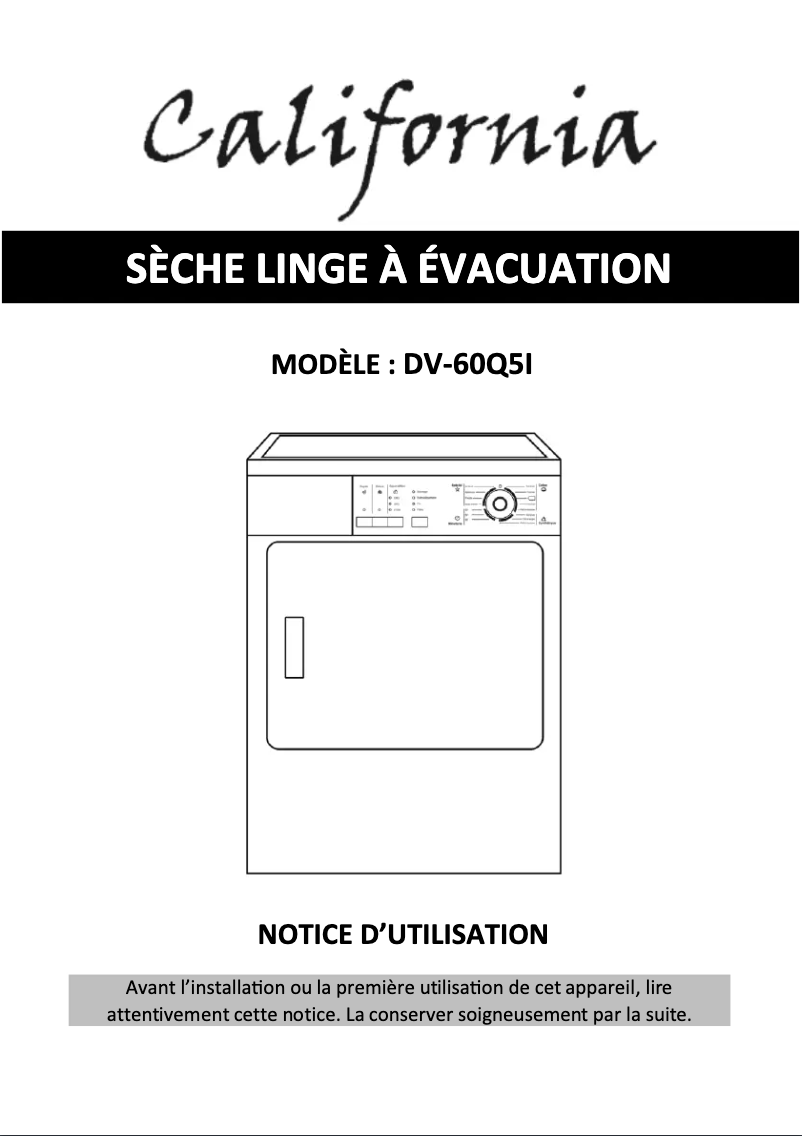 Image de la première page du manuel de l'appareil DV-60Q5I