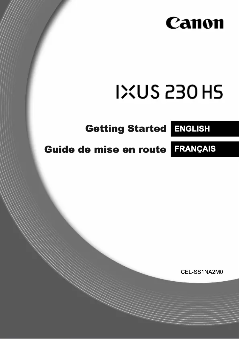 Page 1 de la notice Manuel utilisateur Canon Ixus 230 HS