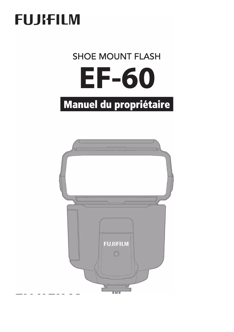 Page n°1 - Manuel utilisateur Fujifilm EF-60