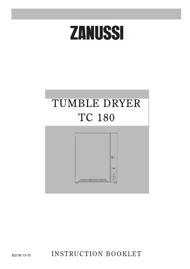 Image de la première page du manuel de l'appareil TC 180W