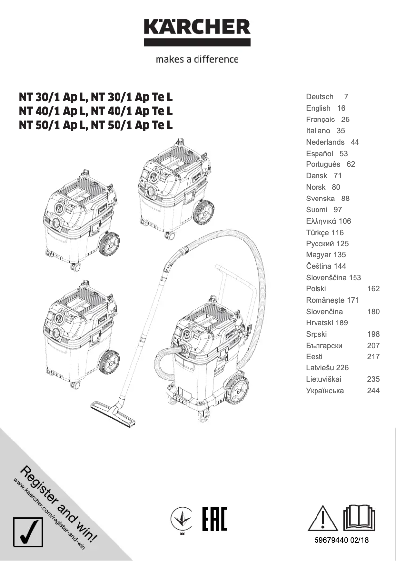 Image de la première page du manuel de l'appareil NT 30/1 Ap L