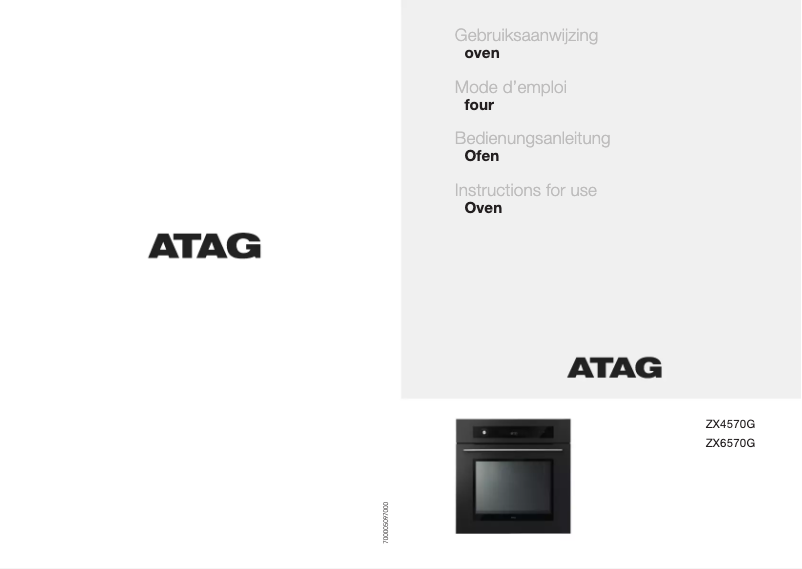 Page n°1 - Manuel utilisateur Atag ZX6570G