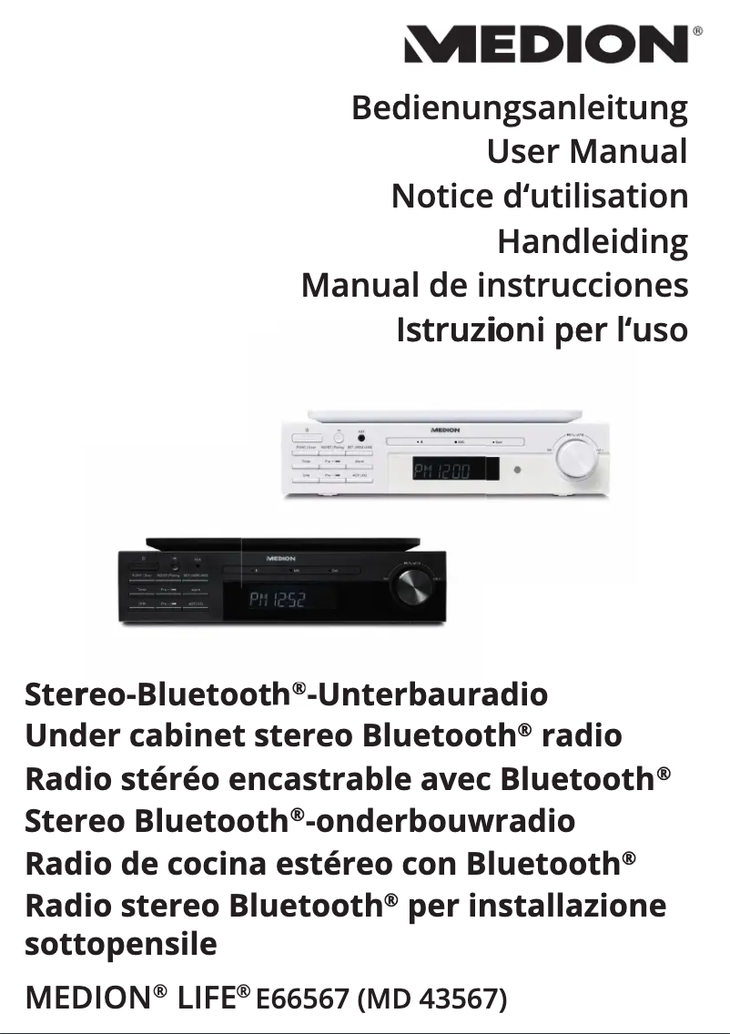 Page 1 de la notice Manuel utilisateur Medion LIFE E66567 MD 43567