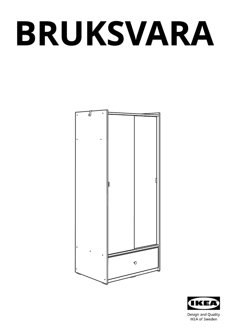 Image de la première page du manuel de l'appareil BRUKSVARA 605.758.82