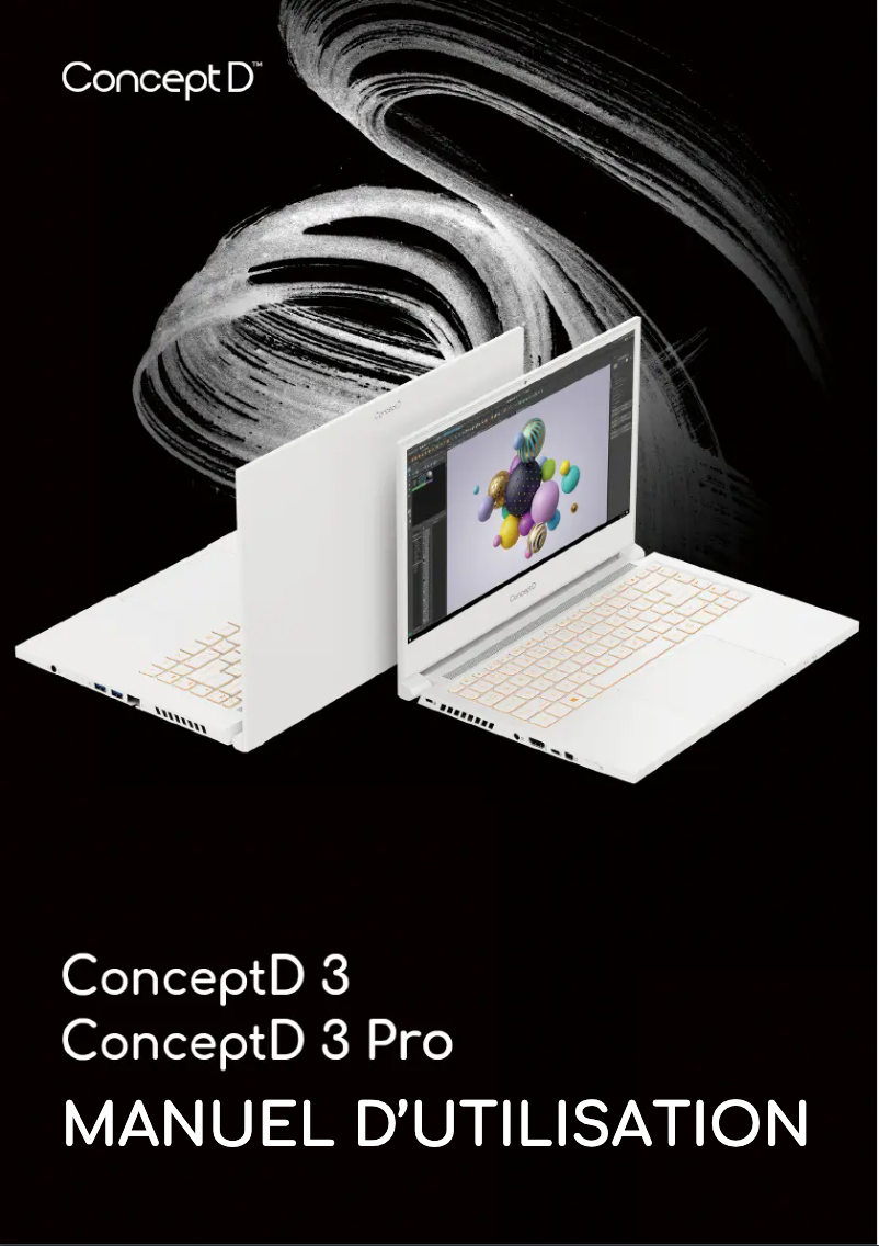 Imagen de la primera página del manual del dispositivo ConceptD 3 Pro