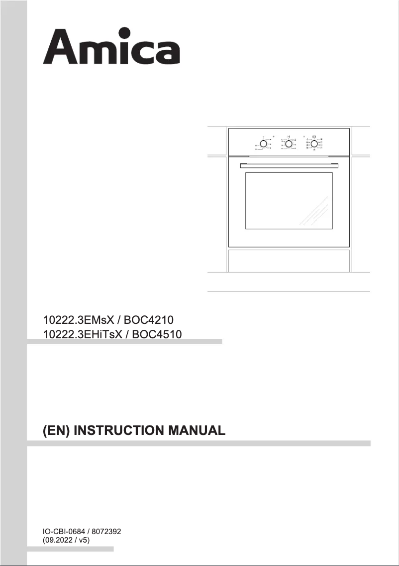 Page 1 de la notice Manuel utilisateur Amica BOC 4510