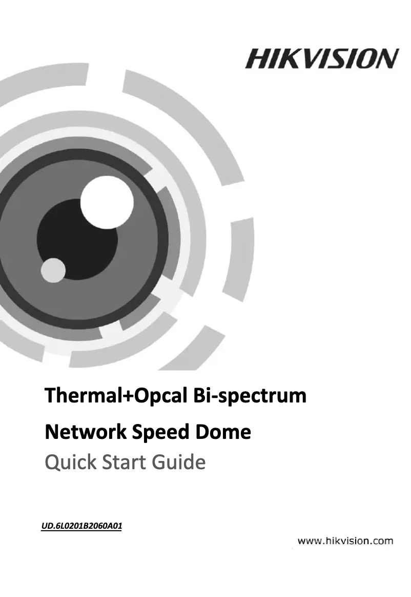 Image de la première page du manuel de l'appareil DS-2TD4035D-50