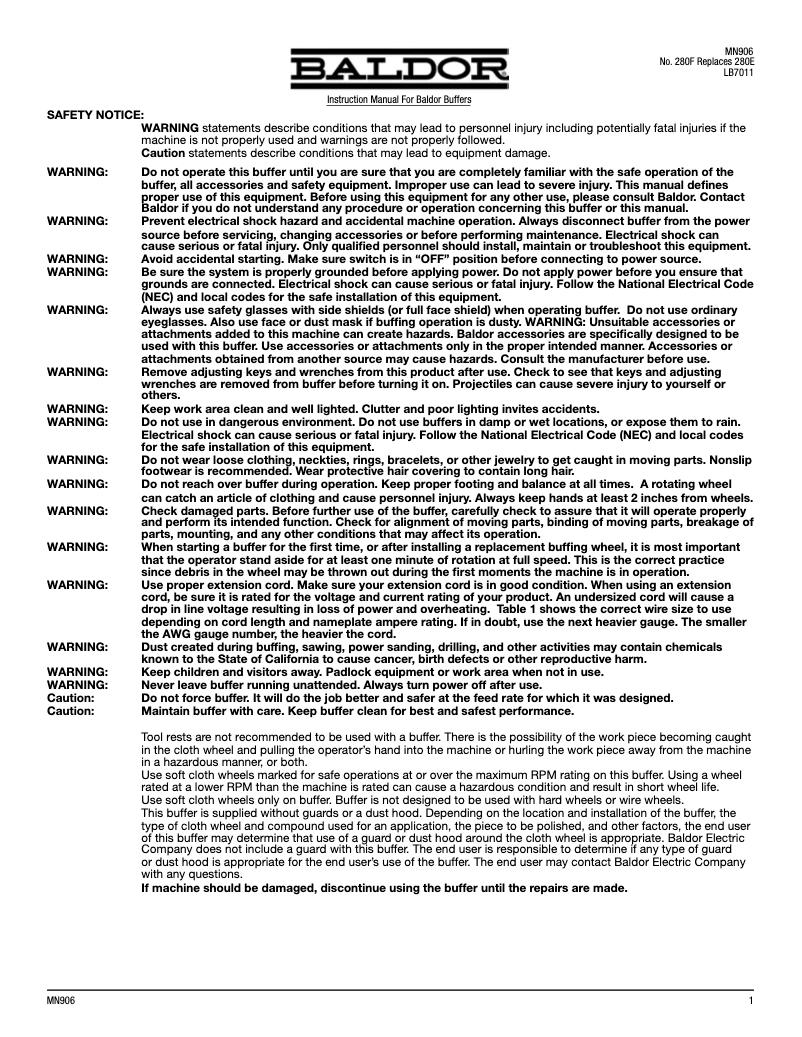 Image de la première page du manuel de l'appareil 7B412B