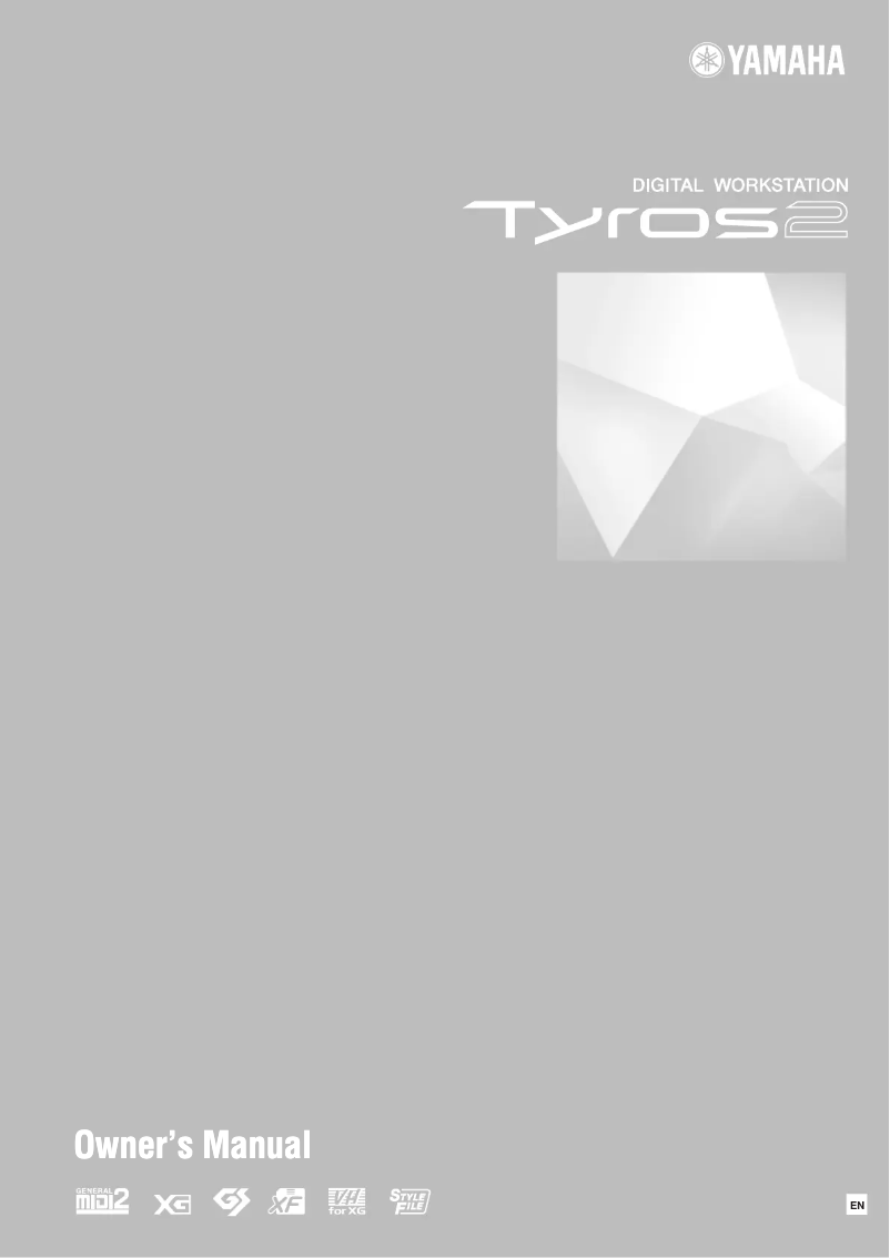 Image de la première page du manuel de l'appareil Tyros2