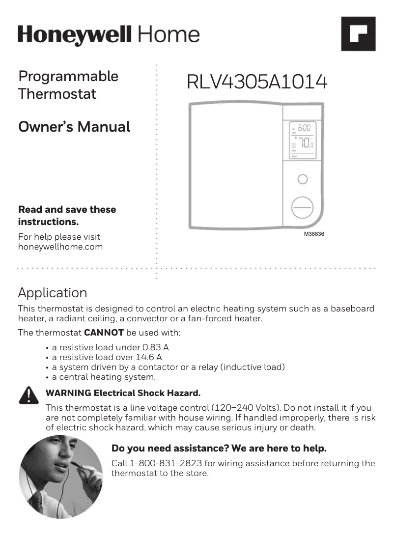 Image de la première page du manuel de l'appareil RLV4305A1000/U1