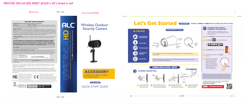 Page 1 de la notice Manuel utilisateur ALC AWSC37