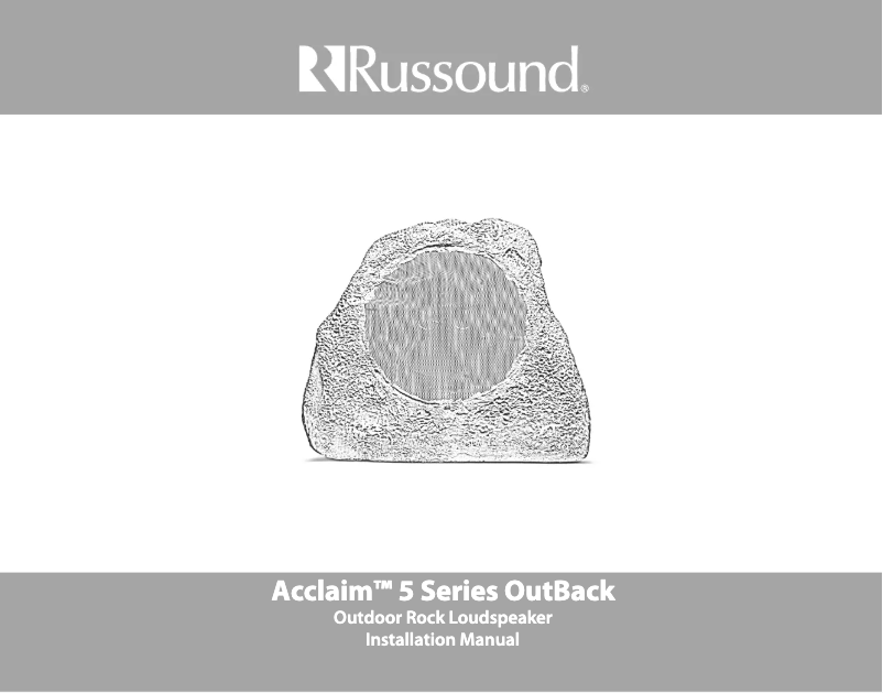Page n°1 - Manuel utilisateur Russound 5R82S