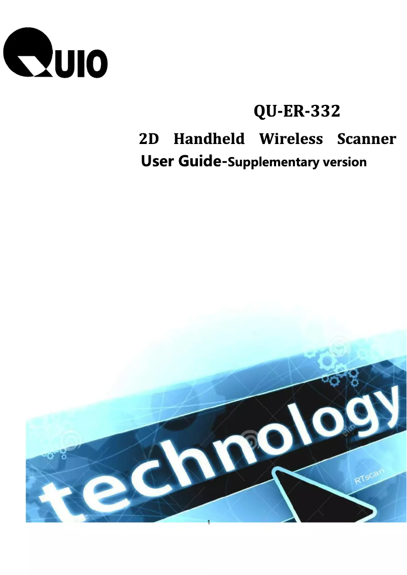 Page 1 de la notice Manuel utilisateur QUIO QU-ER-332