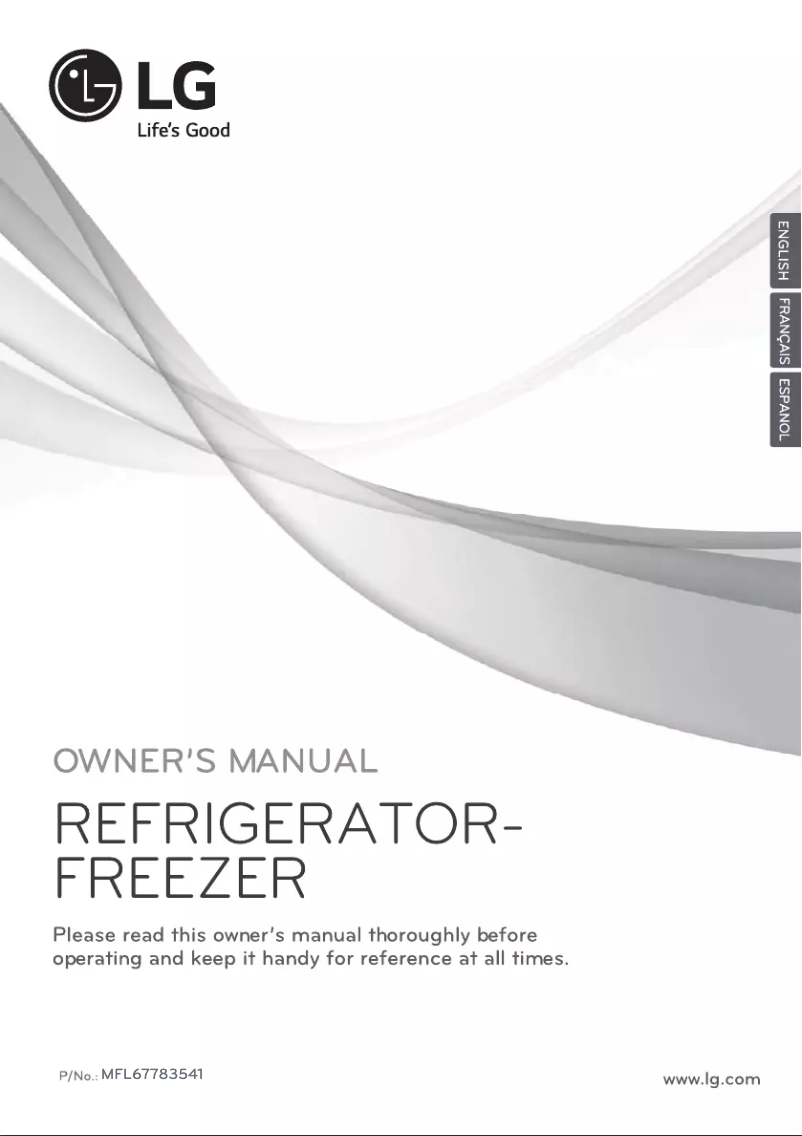 Page 1 de la notice Manuel utilisateur LG GB40WVN