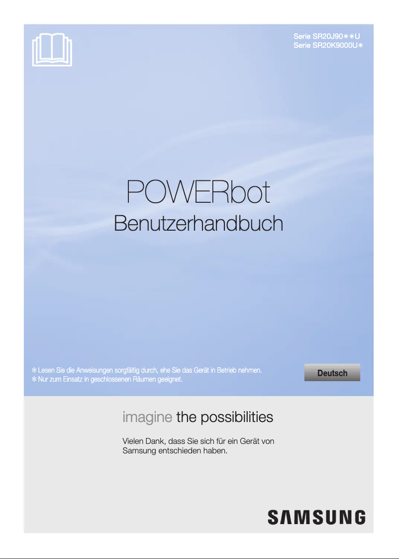 Page n°1 - Manuel utilisateur Samsung POWERbot SR20K9000UB