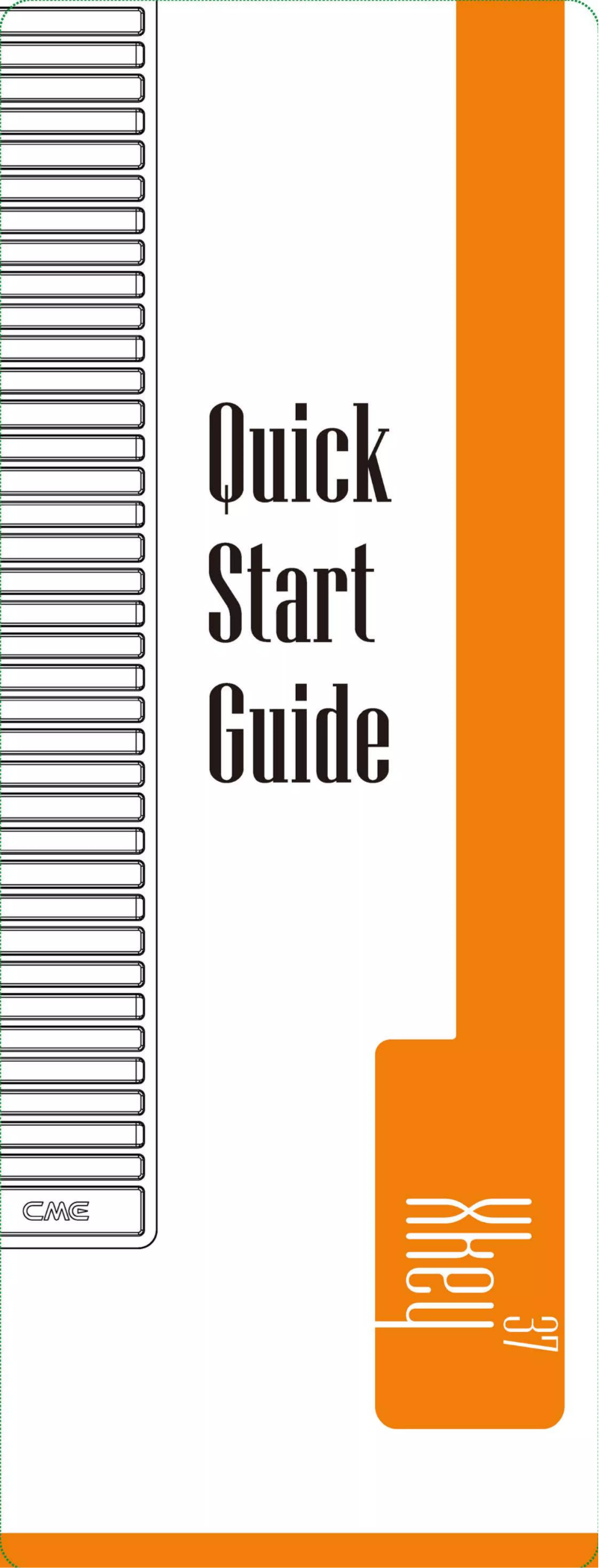 Page 1 de la notice Manuel utilisateur CME Xkey 37