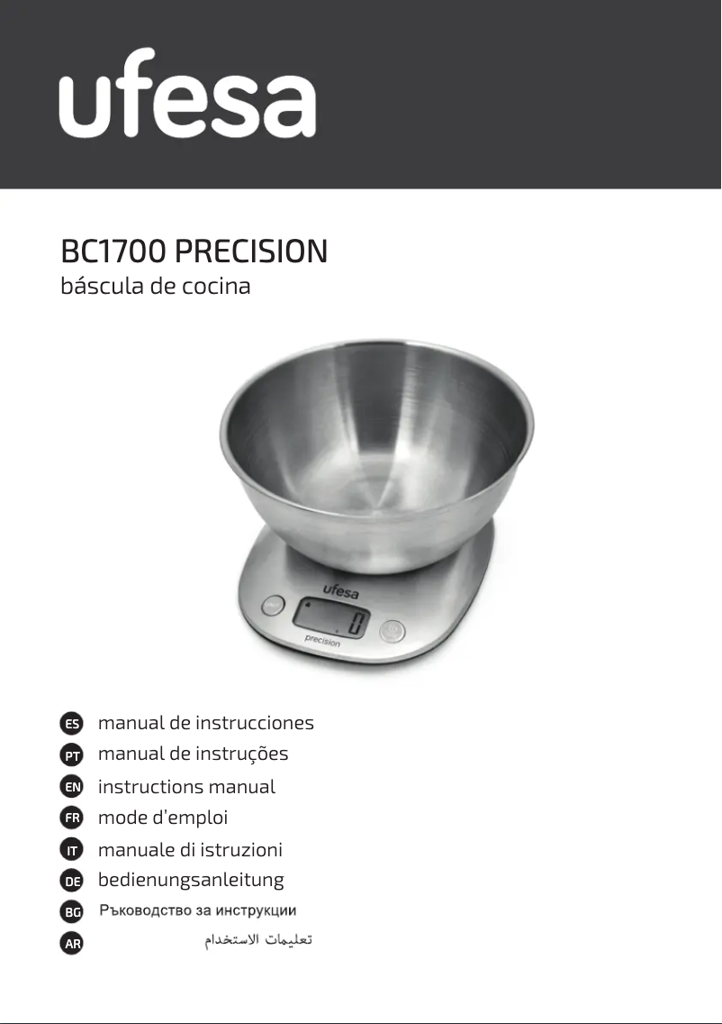 Page n°1 - Manuel utilisateur Ufesa Precision BC1700