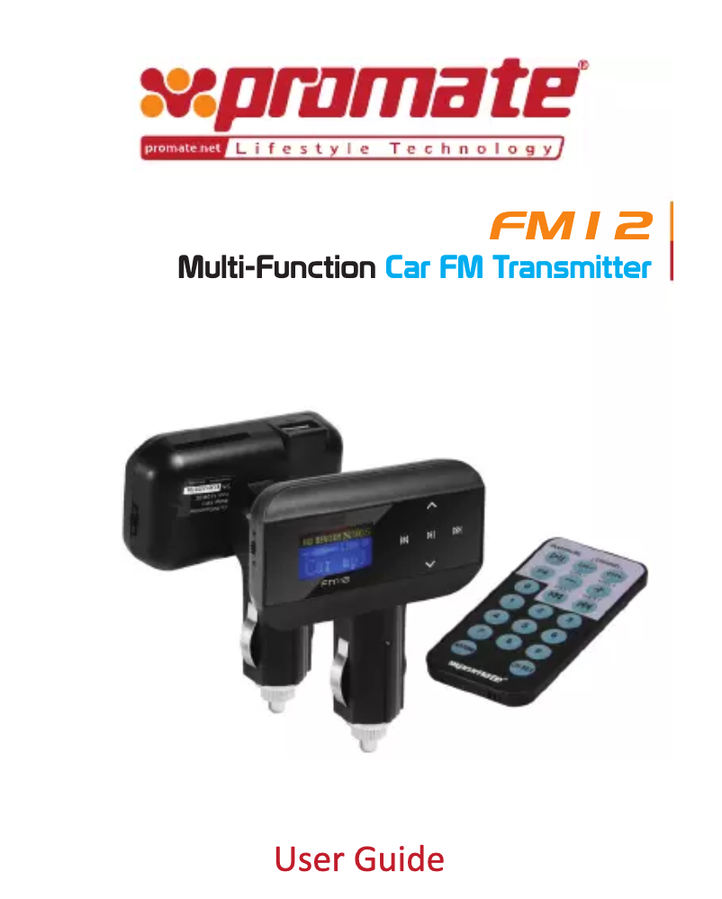 Image de la première page du manuel de l'appareil FM12