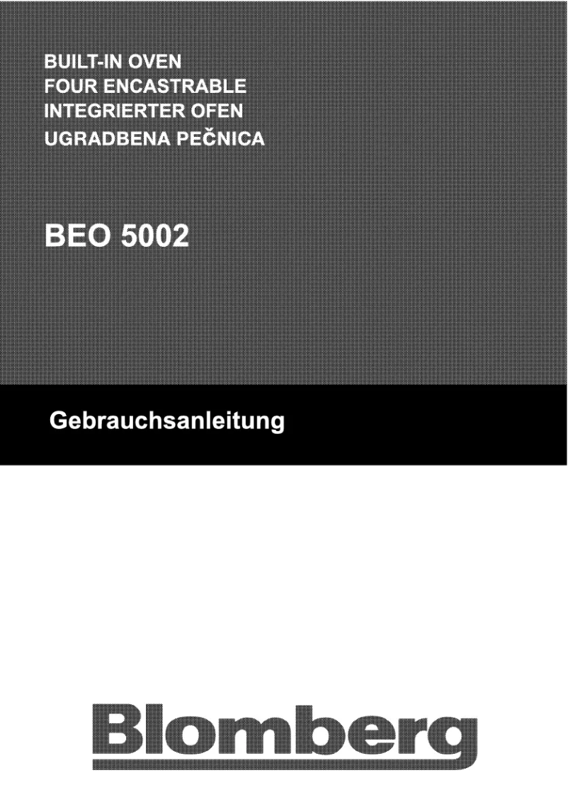 Page 1 de la notice Manuel utilisateur Blomberg BEO 5002