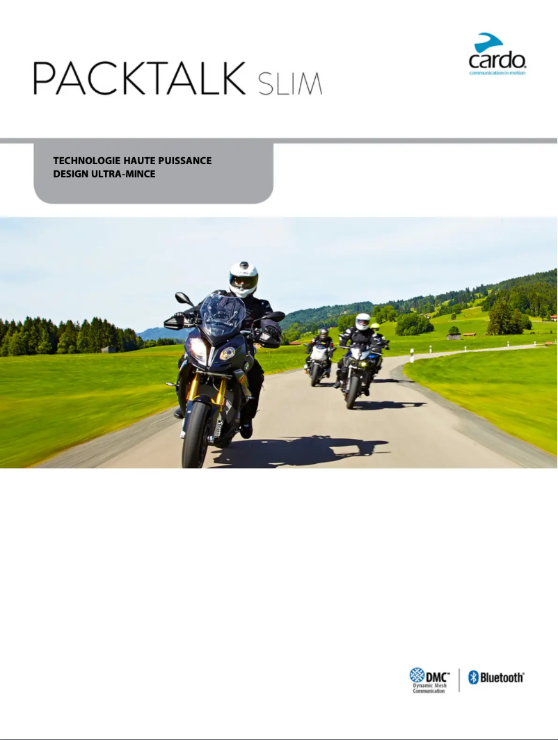 Page 1 de la notice Guide d'installation Cardo Packtalk Slim