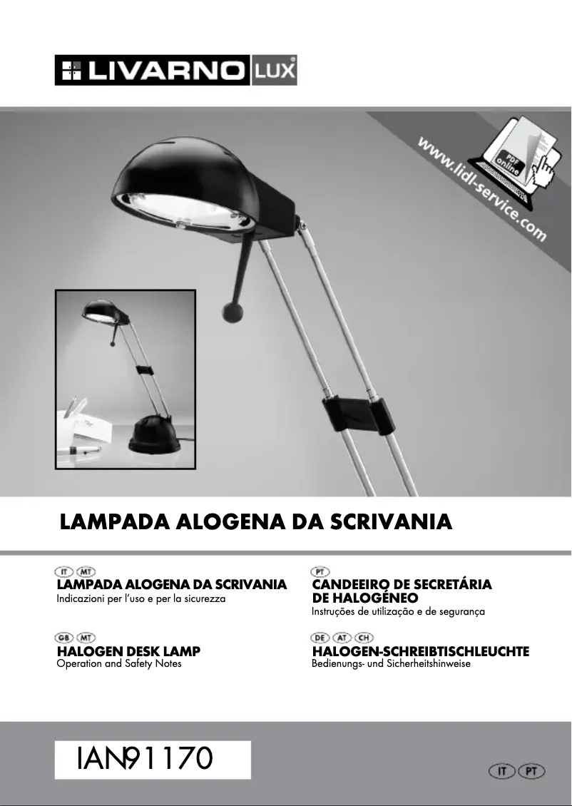 Page n°1 - Manuel utilisateur Livarno Lux IAN 091170