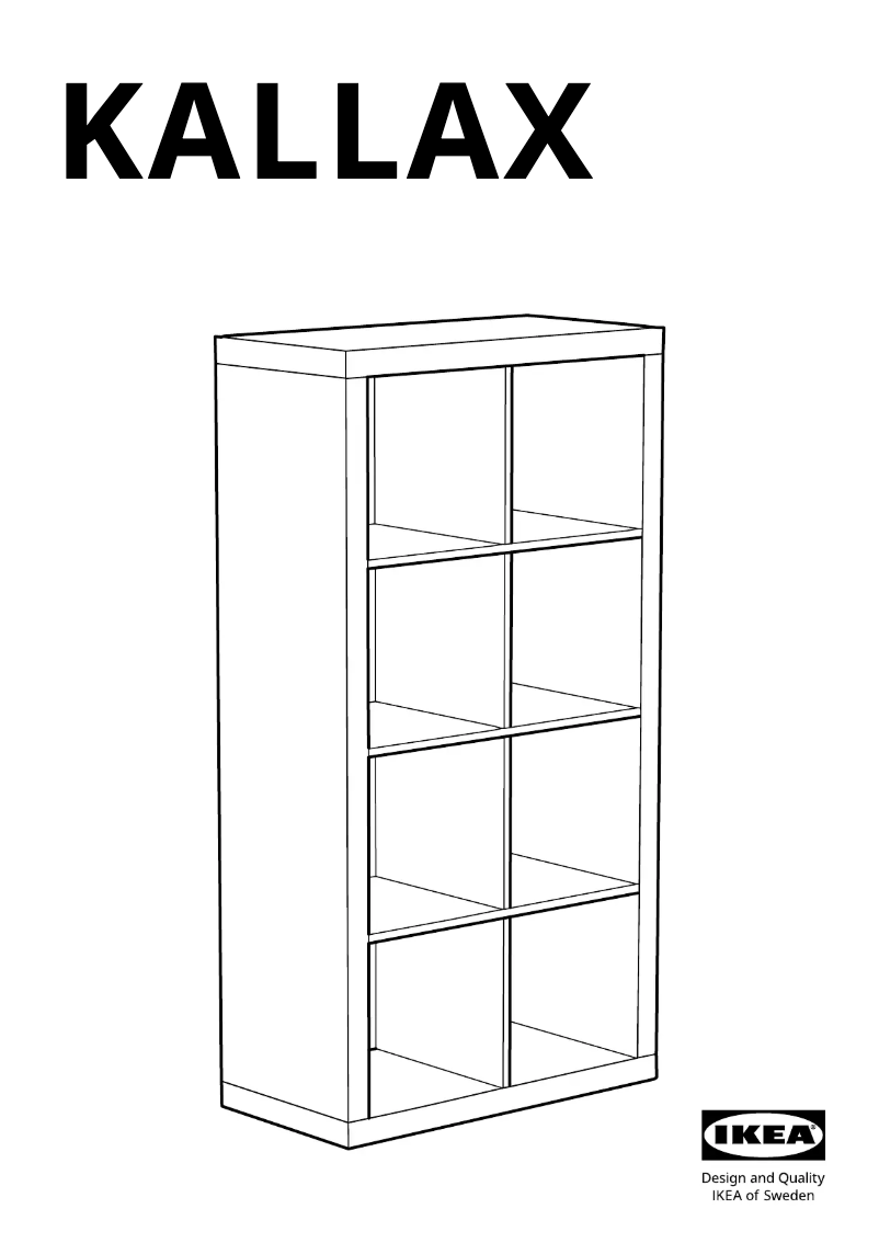 Imagen de la primera página del manual del dispositivo KALLAX 202.758.85