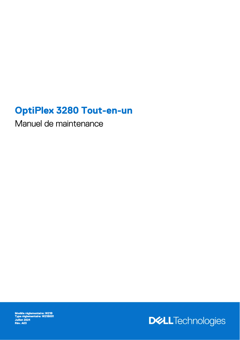 Page n°1 - Manuel utilisateur Dell OptiPlex 3280