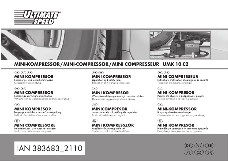 Page 1 de la notice Manuel utilisateur Ultimate Speed UMK 10 C2