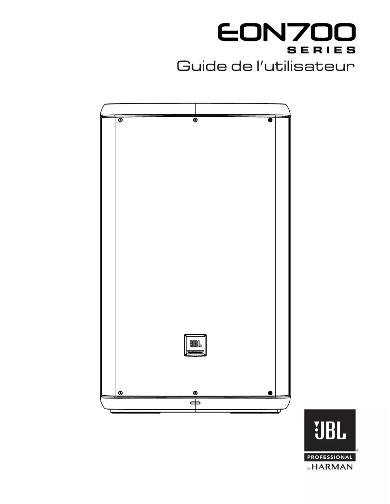 Page 1 de la notice Manuel utilisateur JBL EON712