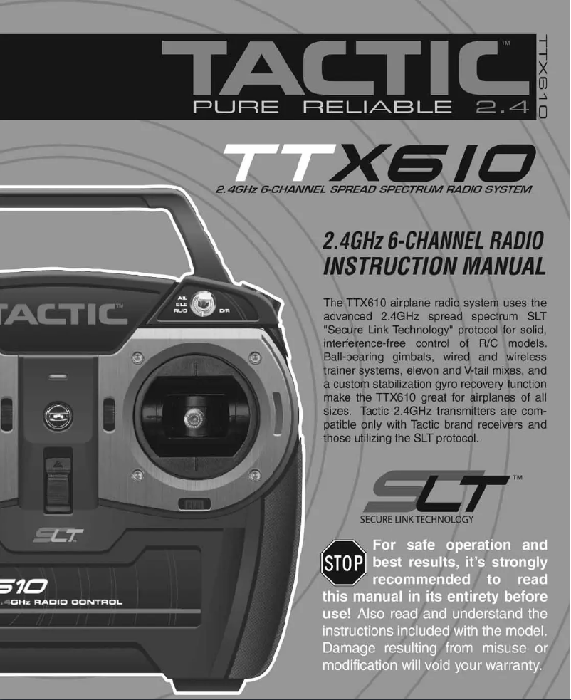 Page n°1 - Manuel utilisateur Tactic TACJ2610