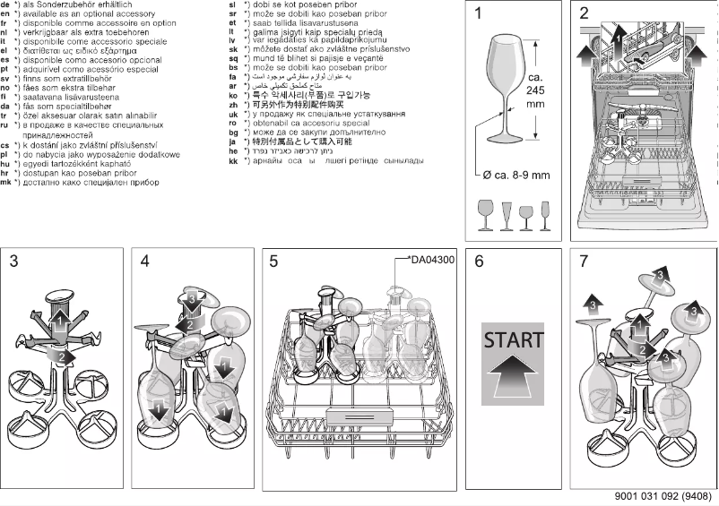 Page 1 de la notice Guide d'installation Gaggenau DF480163F