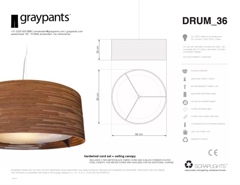 Página 1 del manual Manual de usuario Graypants Drum 18