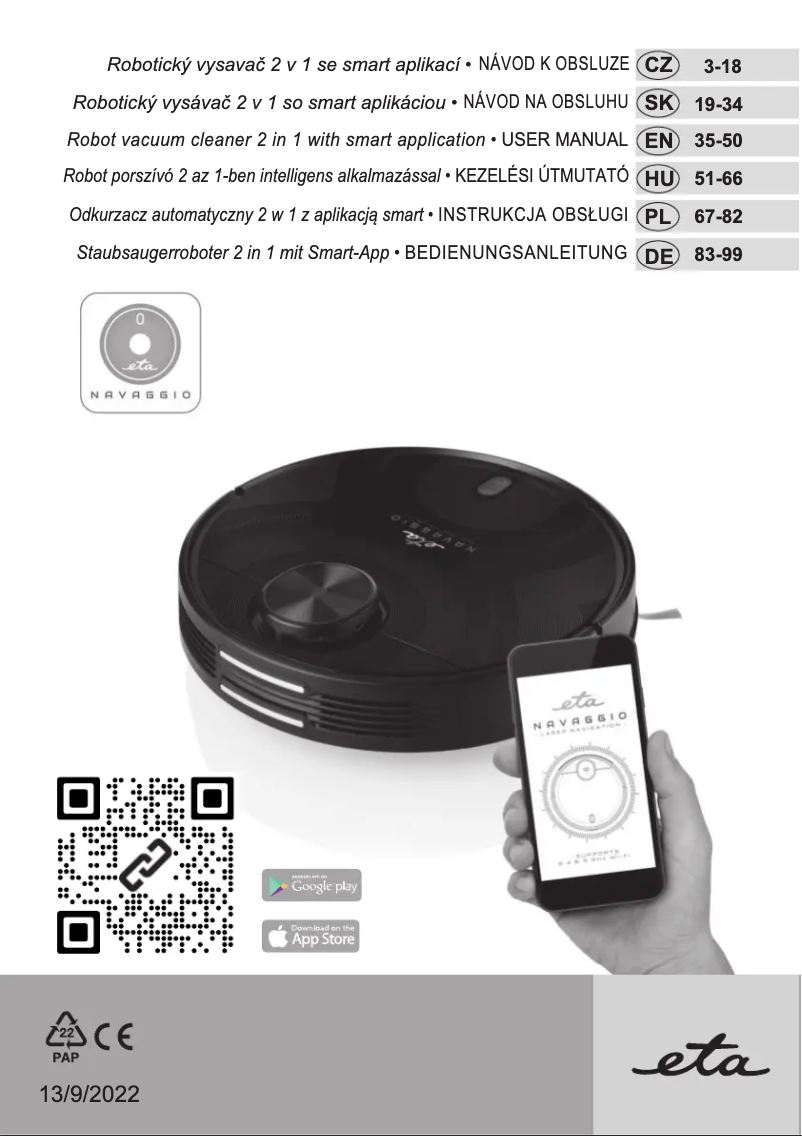 Page 1 de la notice Manuel utilisateur Eta Navaggio 2228 90000