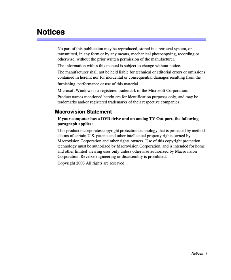 Page 1 de la notice Manuel utilisateur Samsung NP-R65
