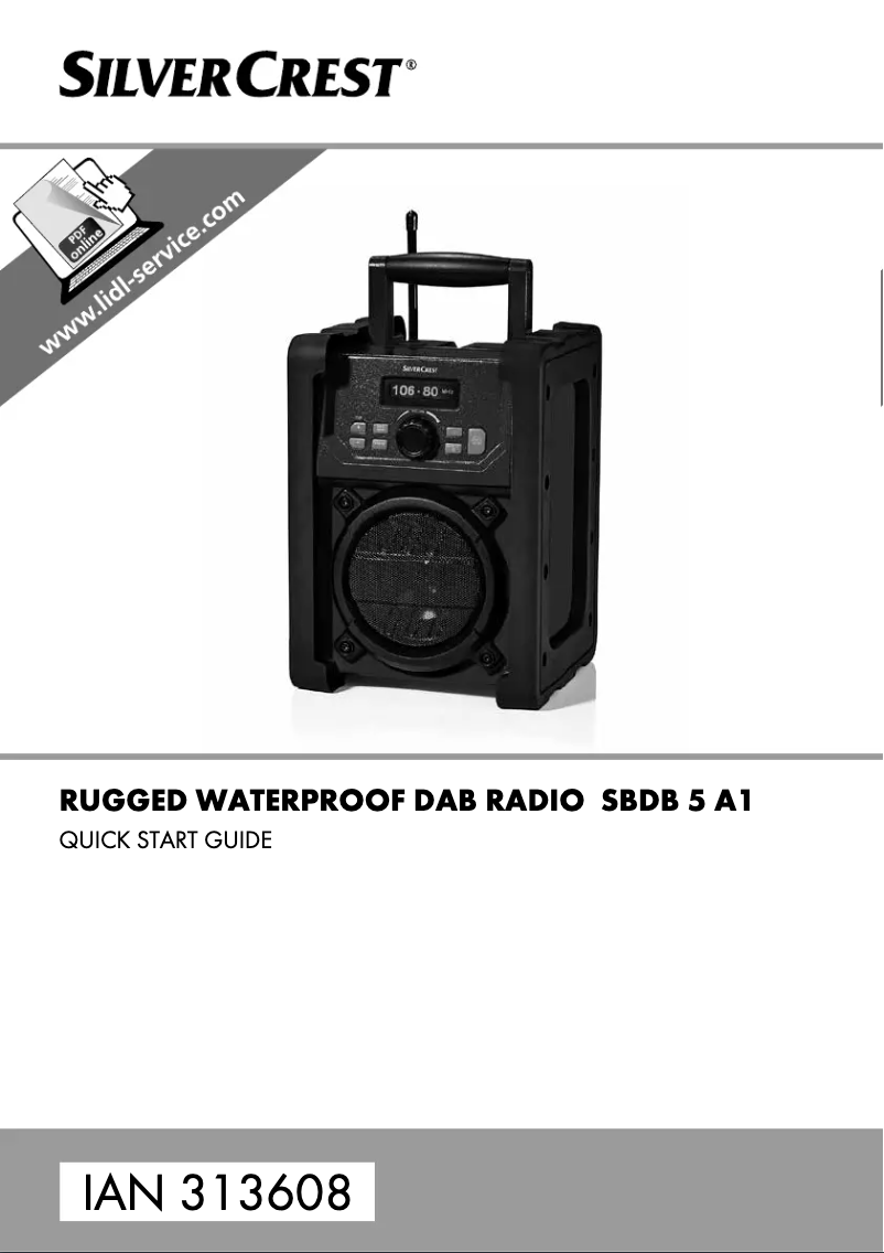 Imagen de la primera página del manual del dispositivo SBDB 5 A1