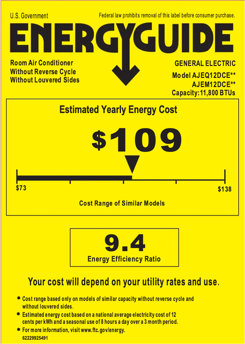 Image de la première page du manuel de l'appareil AJEQ12DCE