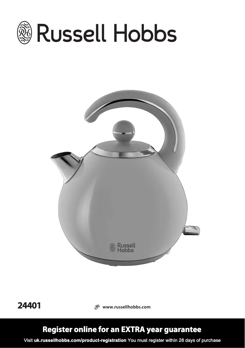 Page 1 de la notice Manuel utilisateur Russell Hobbs Bubble 24401