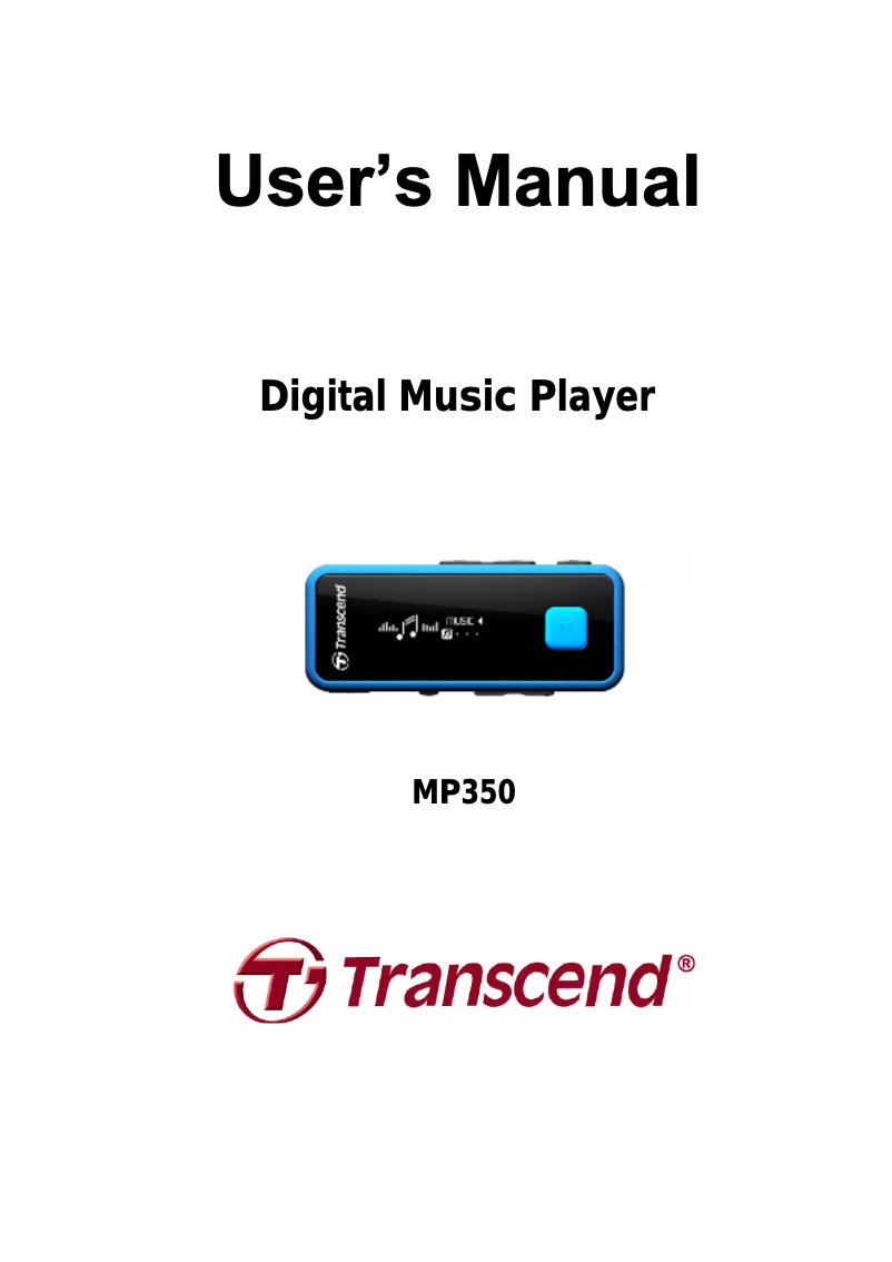 Imagen de la primera página del manual del dispositivo MP350