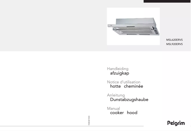 Image de la première page du manuel de l'appareil MSL920