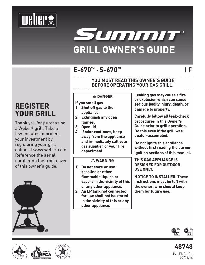 Image de la première page du manuel de l'appareil Summit S-670