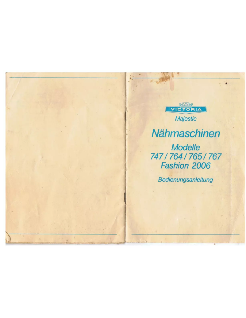 Page 1 de la notice Manuel utilisateur Victoria 764