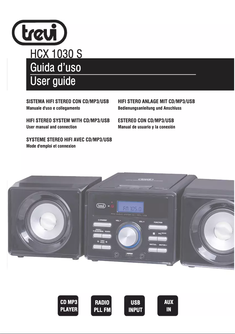 Imagen de la primera página del manual del dispositivo HCX 1030 S