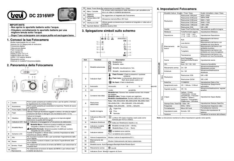 Image de la première page du manuel de l'appareil DC 2316 WP