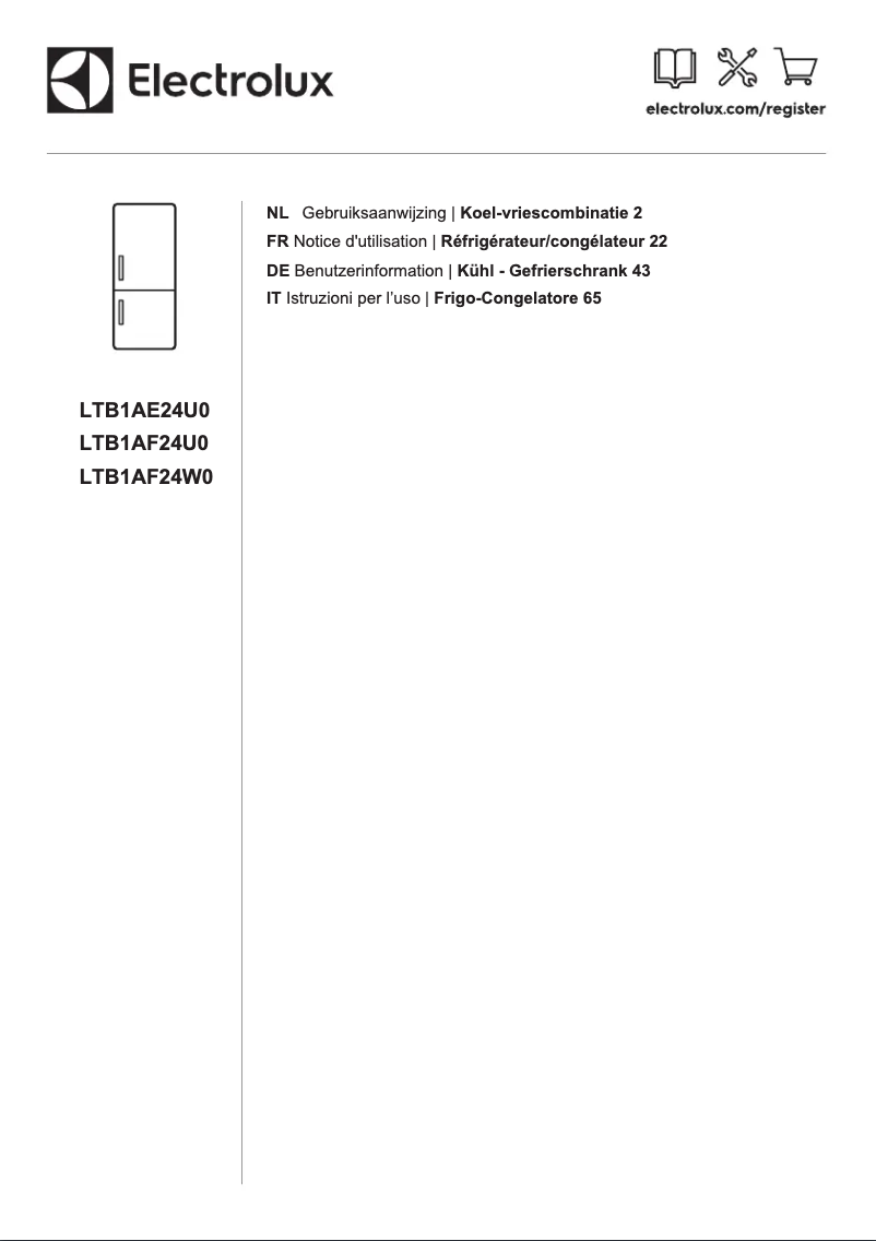 Image de la première page du manuel de l'appareil LTB1AE24U0