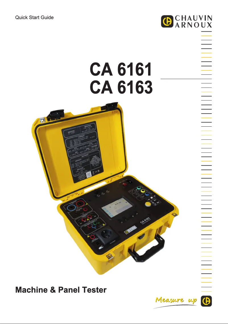Image de la première page du manuel de l'appareil CA 6163