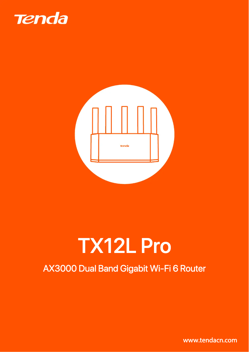 Página 1 del manual Ficha técnica Tenda TX12L Pro