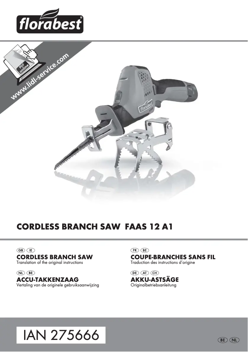 Página 1 del manual Manual de usuario Florabest FAAS 12 A1