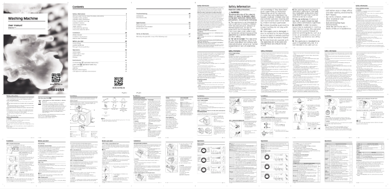 Image de la première page du manuel de l'appareil WW66R20GKSS