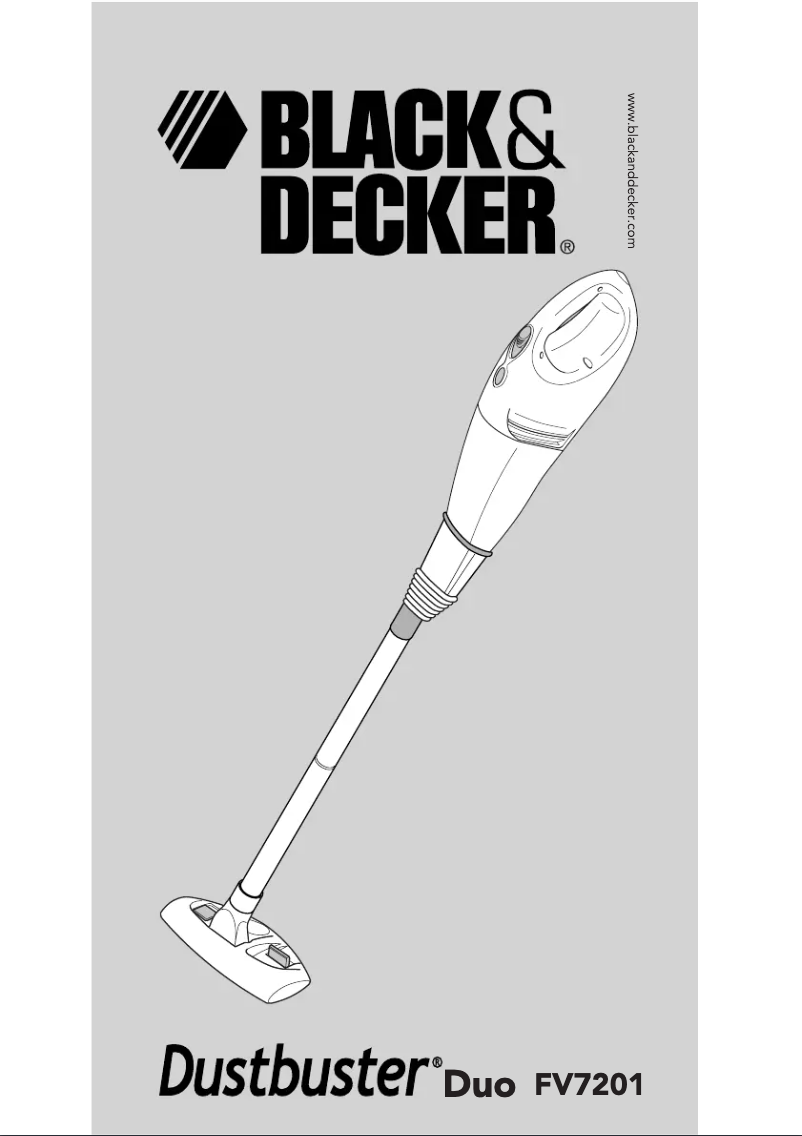 Page 1 de la notice Manuel utilisateur Black & Decker Dustbuster Duo FV7201K