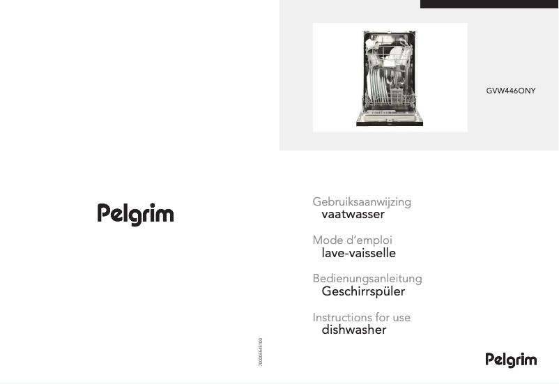 Image de la première page du manuel de l'appareil GVW446ONY